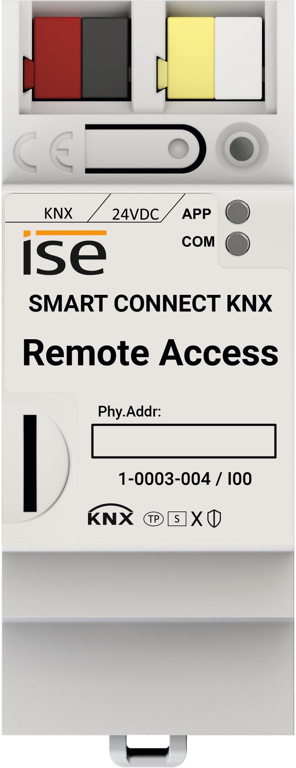 SMART CONNECT KNX Remote Access, Fernwartungs und -zugriffsmodul auf KNXKNX/TP, Switch (2xRJ45), 2TE/DU (REG/DRA plus)