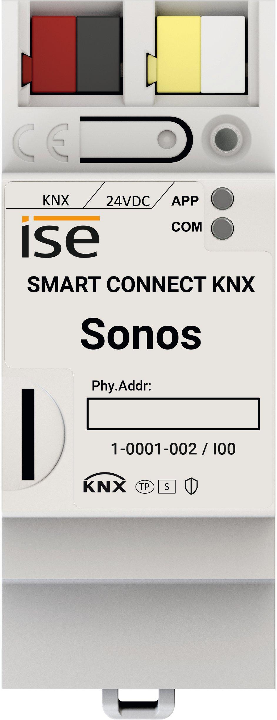 SMART CONNECT KNX Sonos, KNX Integration vom SONOS SystemKNX/TP, Switch (2xRJ45), 2TE/DU (REG/DRA plus)