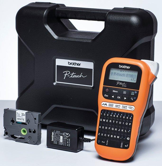 PTE110VPZG1, Brother P-touch E110VP Handheld Beschrifter mit Koffer