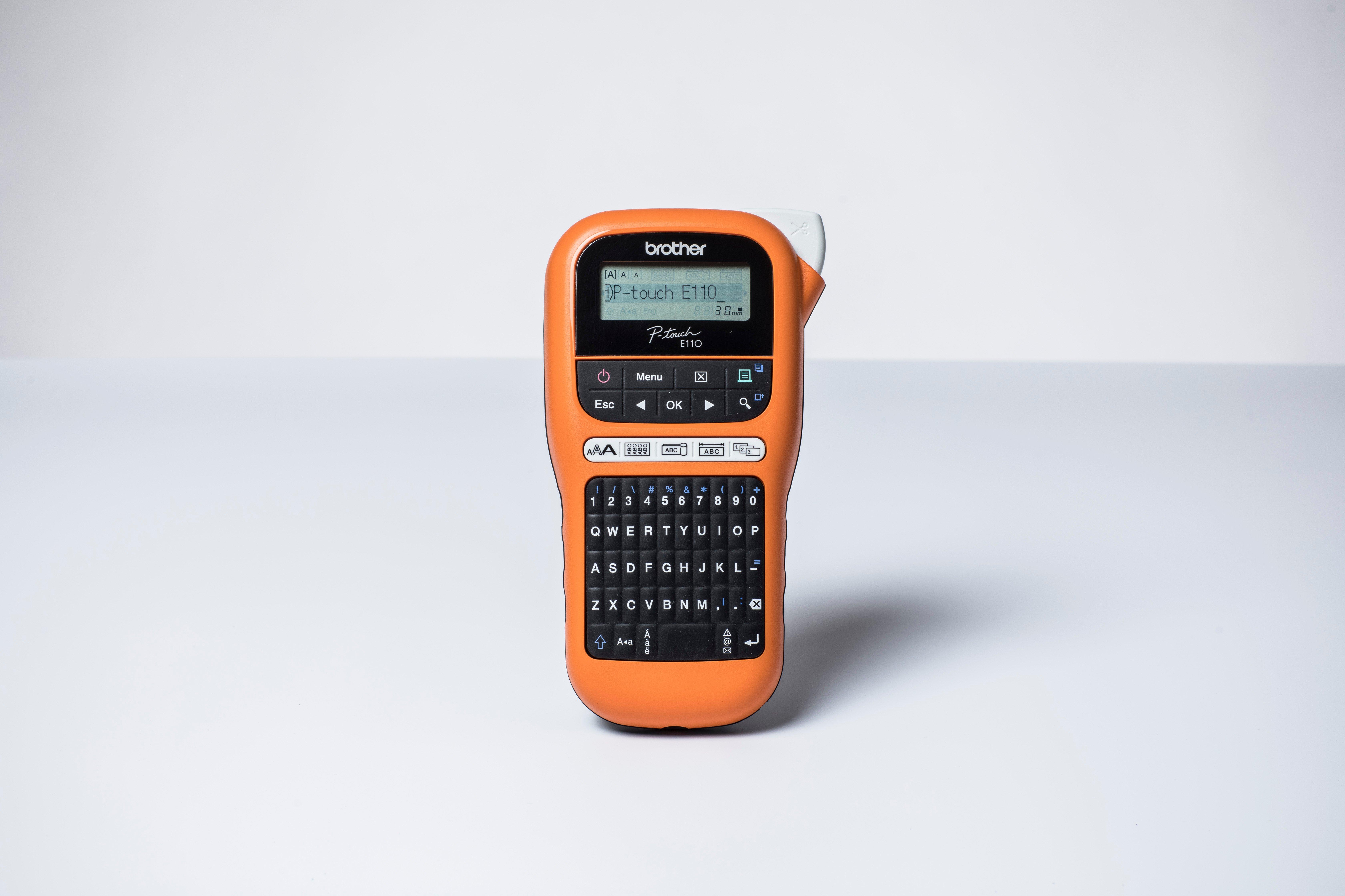 PTE110G1, Brother P-touch E110 Handheld Beschriftungsgerät