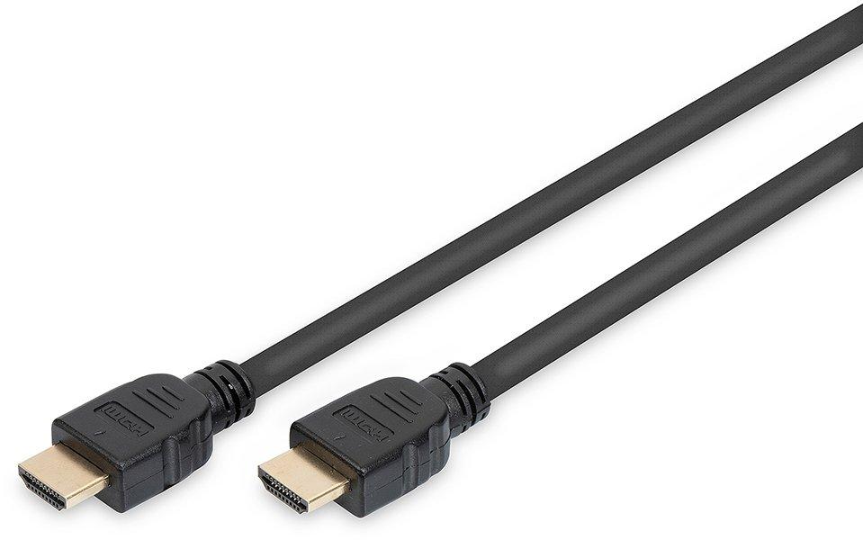 NHDMI3UHIGHSPEED.01, HDMI Ultra High Speed Anschlusskabel, Typ A St/St, 3 m mit Ethernet, UHD 8K 60Hz, gold, sw