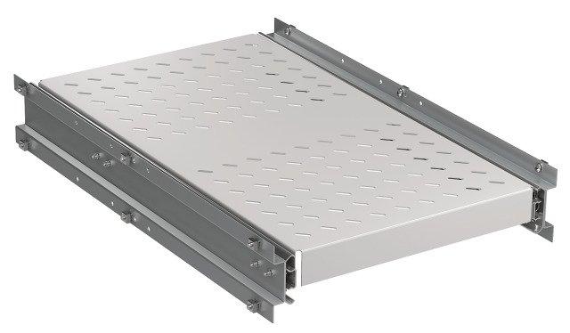 NNCZFBAZHD.01, Schwerlast Fachboden, ausziehbar, 6 x Seitenmontage, 140 kg, RAL7035