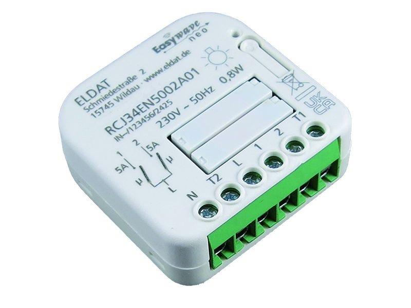 RCJ34EN5002A01-K, Unterputz-Empfänger, Easywave neo, 230V, 2x Schließer, potenzialbehaftet, Tasteingang