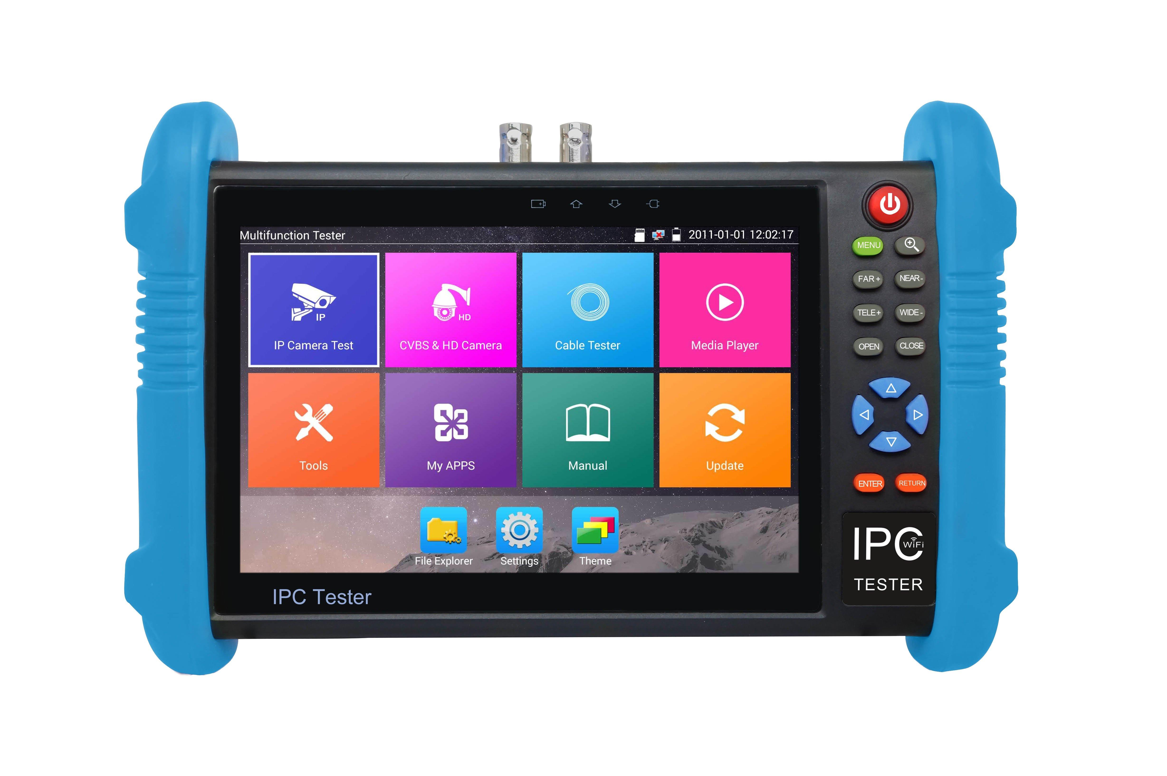 SPM-IP-CVI-G2, Prüfmonitor IP/CVI für analoge, IP- und CVI-Kameras