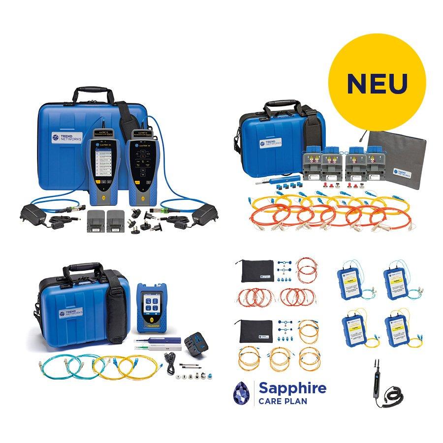 LT-FT-FM IV-S-500-CARE1, LanTEK IV-S 500 + FiberTEK IV MM/SM + FiberMASTER Quad-OTDR  1 Jahr Saphir Servicevertrag