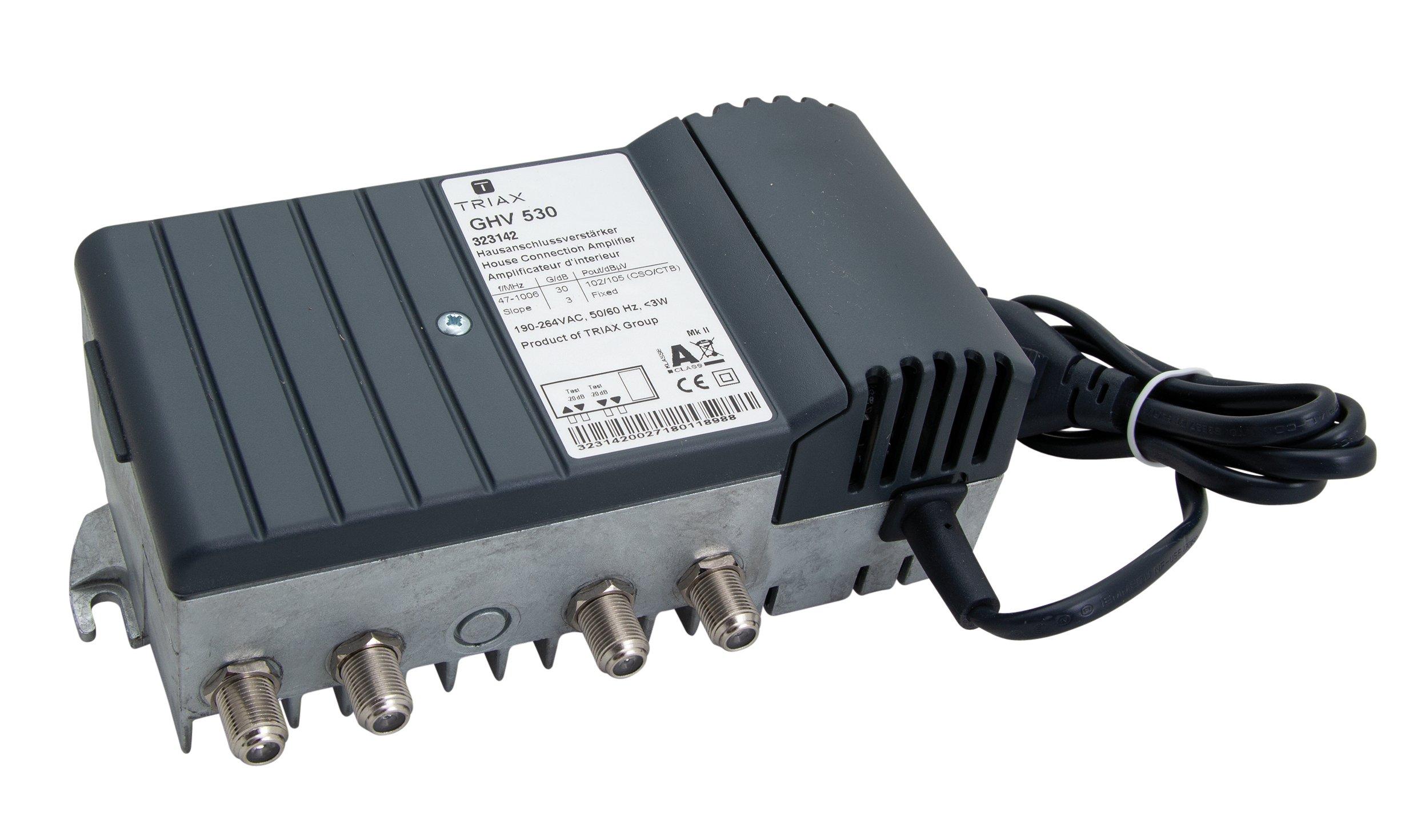 GHV 530, BK-Verstärker, Verstärkung 30 dB, CSO/CTB 102 dBµV -