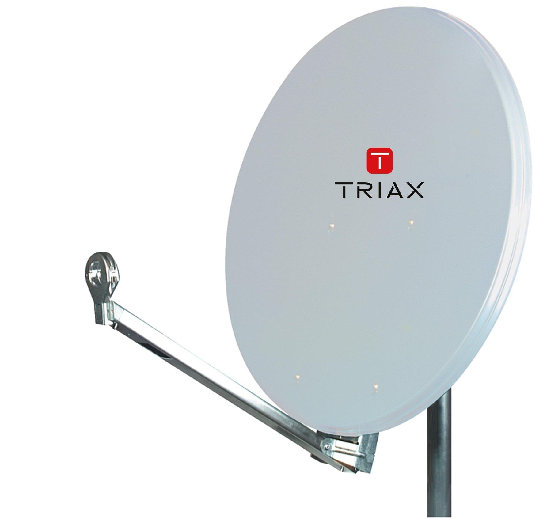 Hit FESAT 75 LG, ALU SAT Spiegel Hit FESAT 75 lichtgrau, Ø 75 cm, lichtgrau -