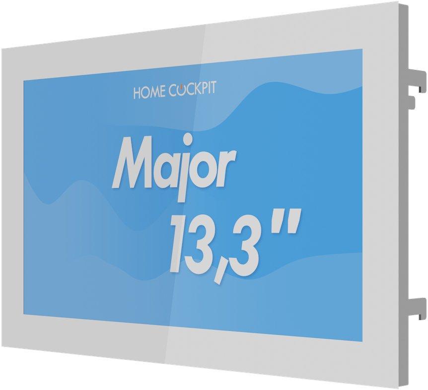191232, Major - Gira Kit - Multitouch PC 13,3 Zoll / Glas weiß