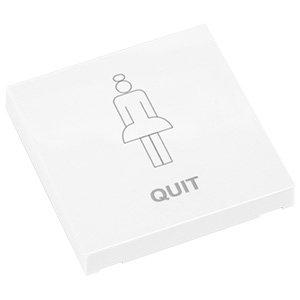 RTS22-ACC-08, Einzelwippe, 1x QUIT, Format 55, weiß