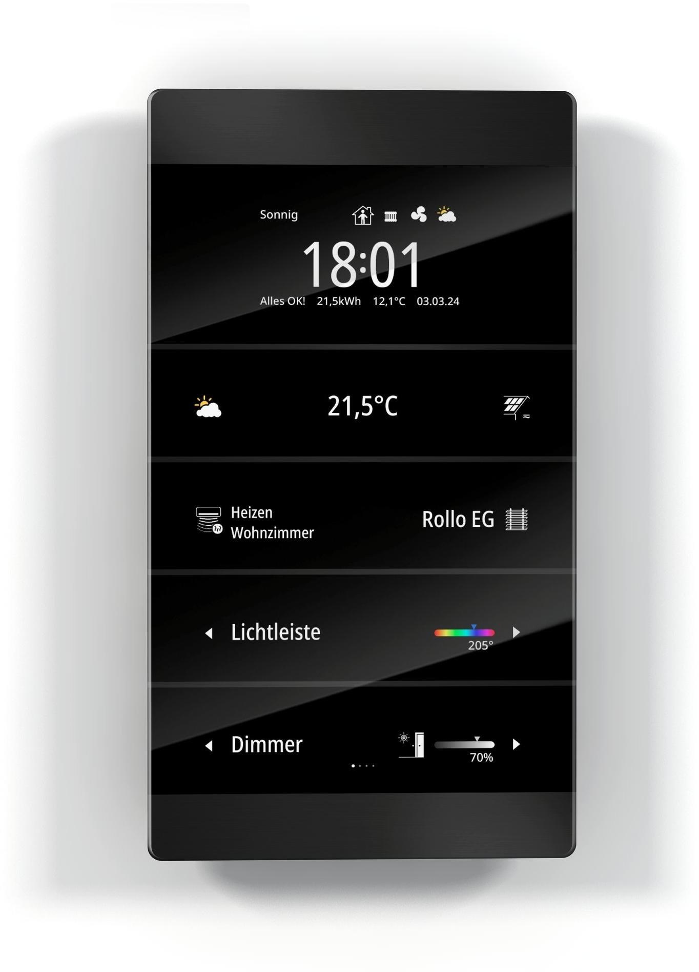 1177-01-sw, Enertex® MeTa² KNX Premium, schwarz eloxiert