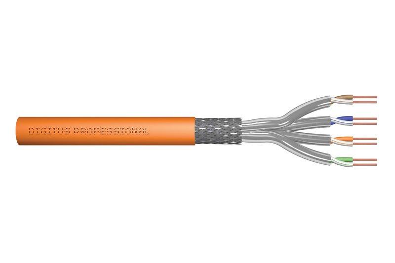 NCAT7S234P100M.01, Cat7-Kabel Simplex 1200Mhz AWG23 4P PimF, FRNC, DCA, R/100m, orange