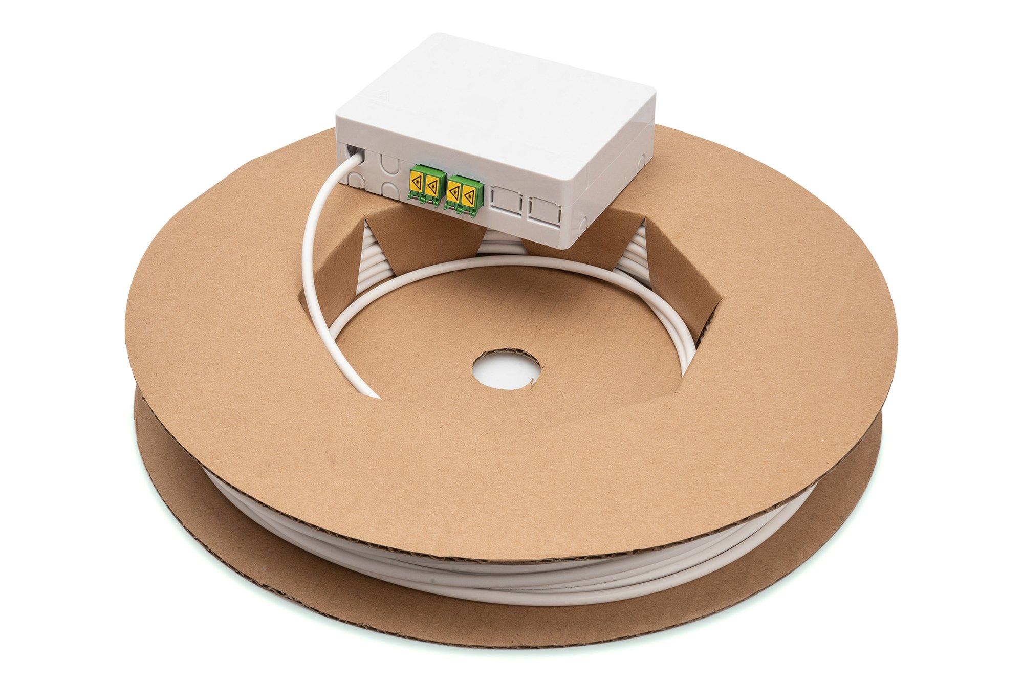 NFOFTTXKIT2LCAPCDX50.01, Fttx Installationskit, 4-Faser, 2xLC/APC Duplex, Faser: E9, 50m