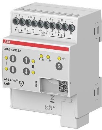 JRA/S4.230.5.2, Jalousieaktor 4-fach 230V, manuelle Bedienung und auto. Fahrzeitermittlung