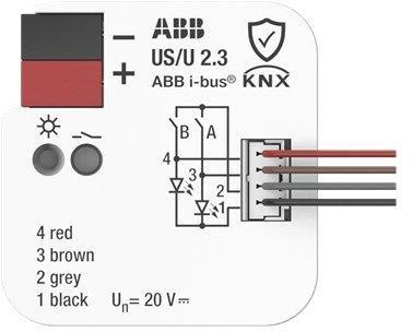 US/U2.3, Universal-Schnittstelle, 2fach, UP