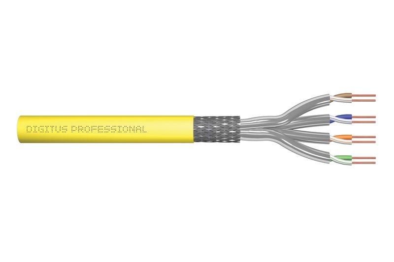 NCAT7ASB2CA234P500M.01, Cat7A-Kabel Simplex 1500Mhz AWG22 4P PimF, FRNC, B2ca, T/500m, gelb