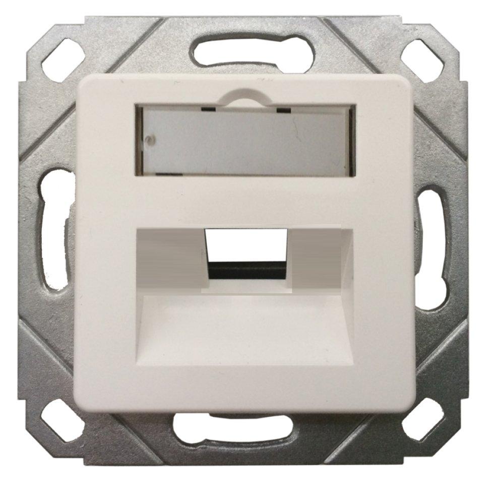 eku UAE-Tragrahmen design 1-fach für E-Stone Serie, UAE Tragrahmen für E-Stone Module, Keystone, designfähig