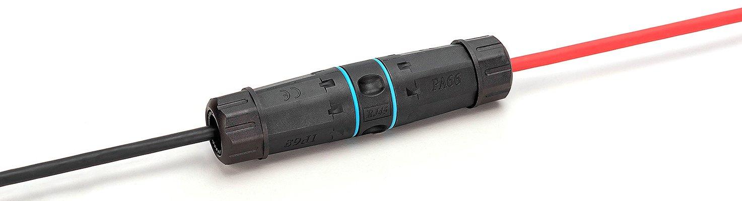 NDATAVB6AIP68.01, CAT6A RJ45 Außenverbinder, Schutzart IP68, RJ45 zu RJ45 Kupplung