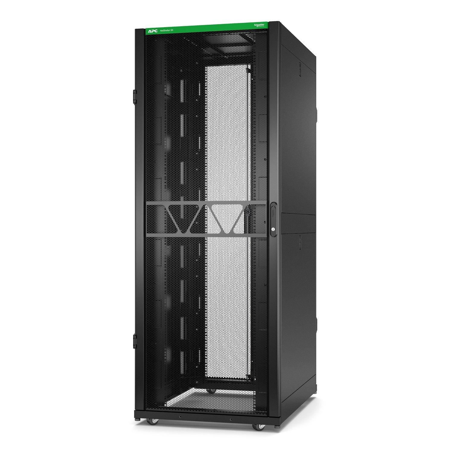 AR3150B2, APC NetS HElter SX Server Rack Gen 2, 42 HE, 1991H x 750W x 1070D mm, mit Seitenwänden, Schwarz