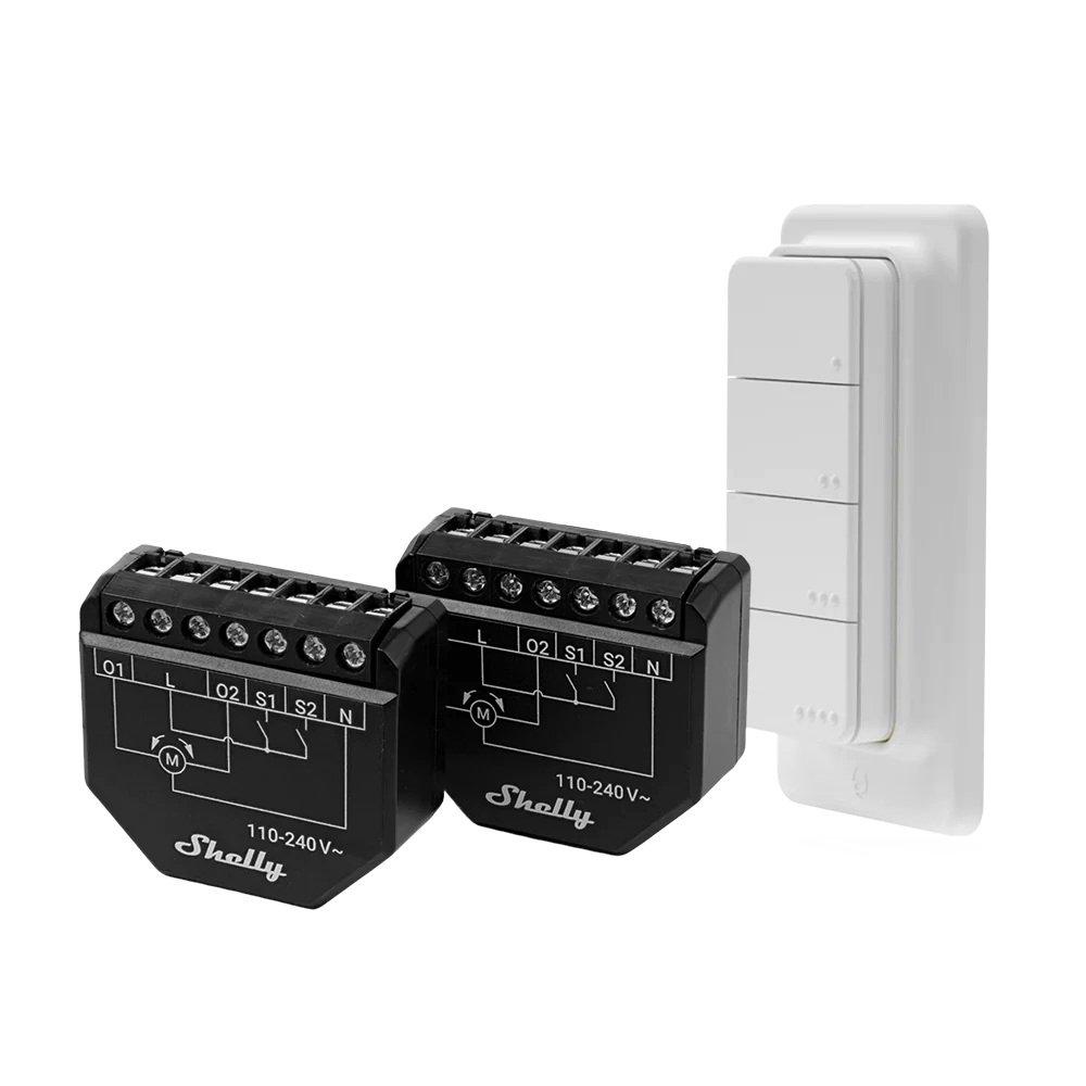 Shelly_Shutter_BLU4_, Shelly Shutter x2 + BLU RC Button 4  Pack