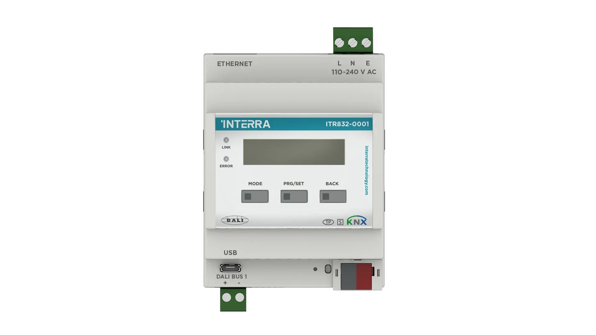 ITR832-0001, Interra KNX/DALI-Gateway mit Ethernet (1×64 DALI)