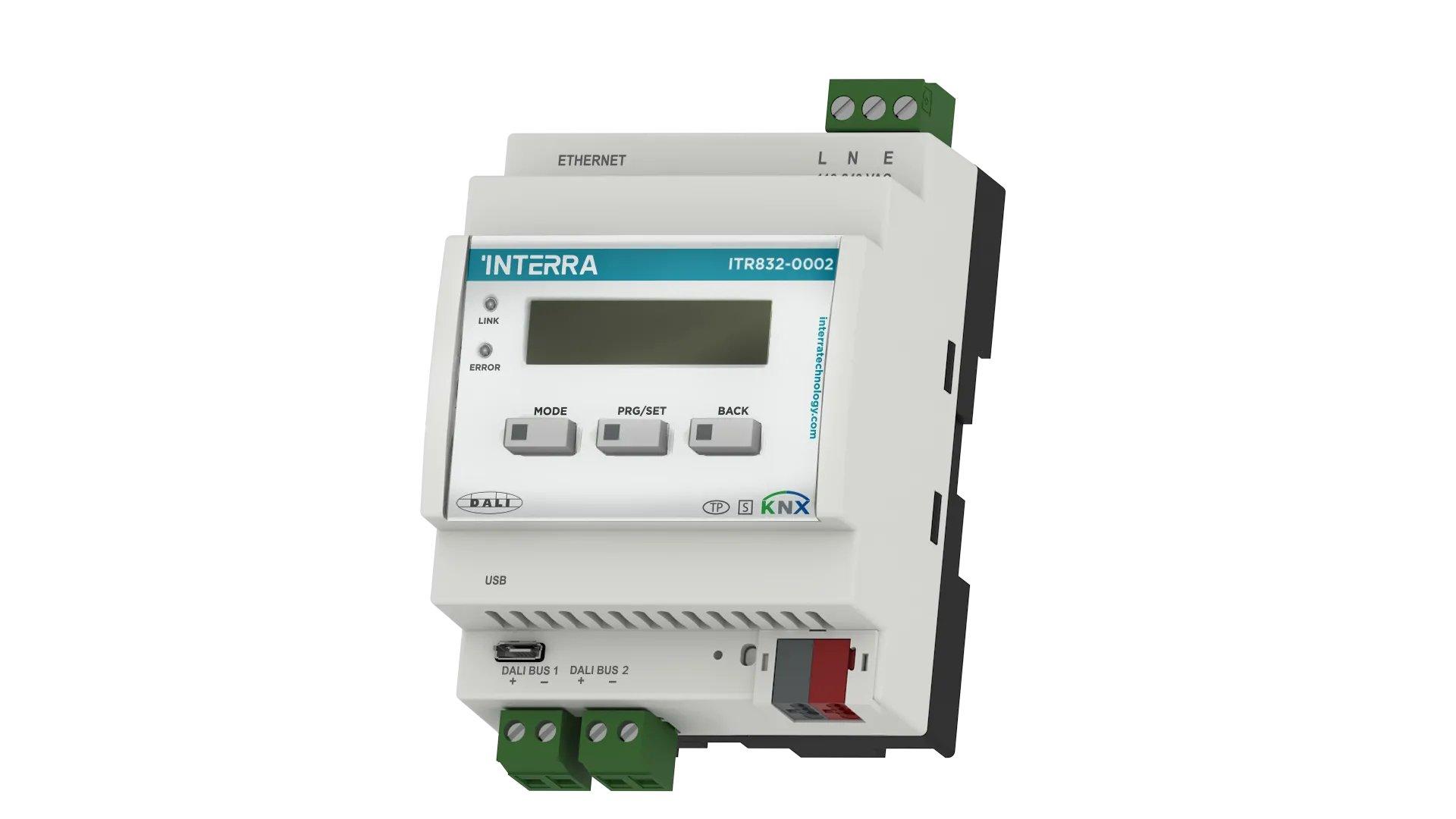 ITR832-0002, Interra KNX/DALI-Gateway mit Ethernet (2×64 DALI)