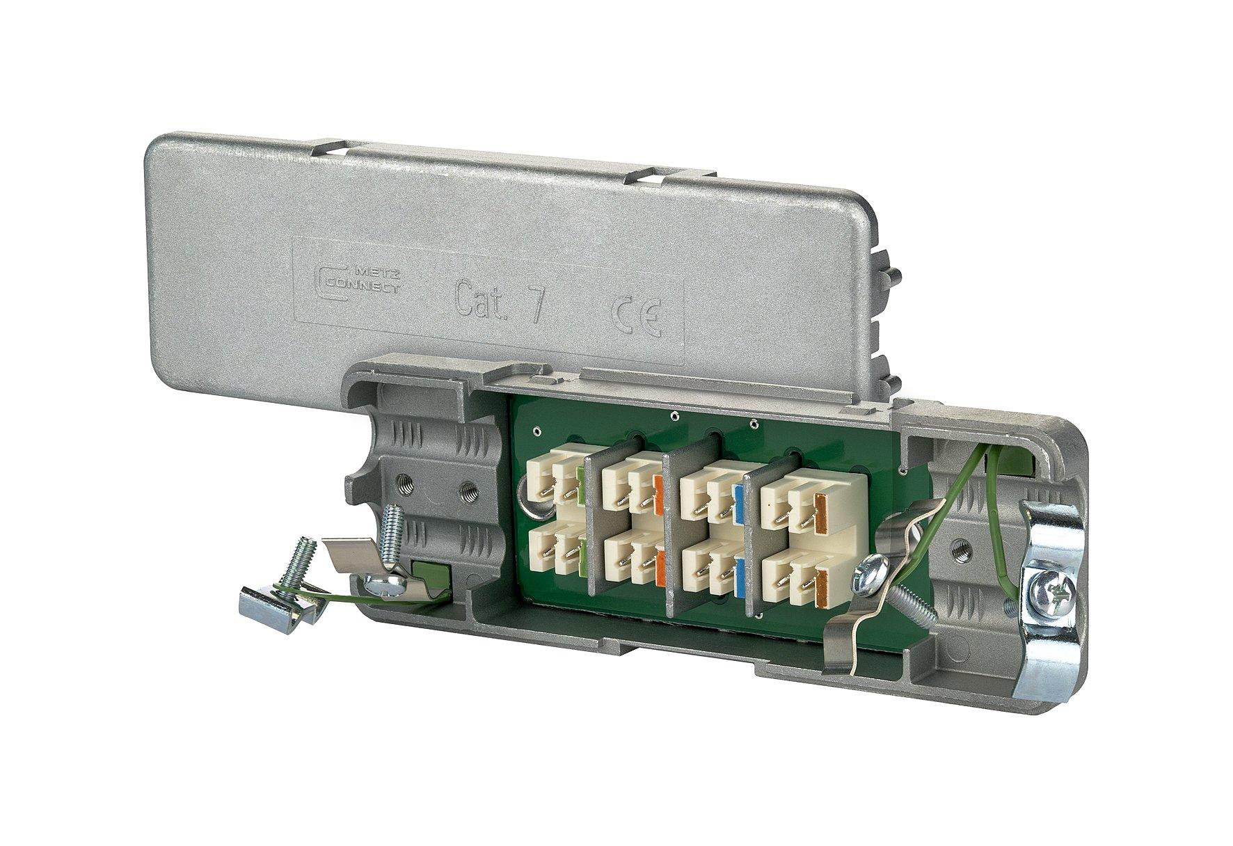 130863-E, Kabelverbinder Cat.7 8pol., vollgeschirmt, grau