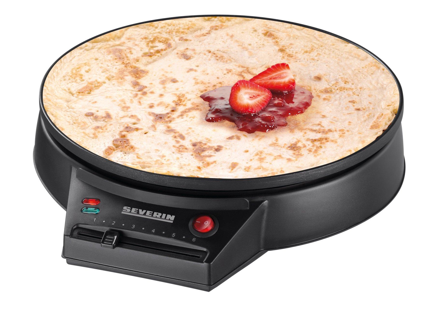 CM2198, Crêpes Maker, ca. 1000 W, antihaft-beschichtete Crêpespfanne Ø ca. 30 cm , schwarz