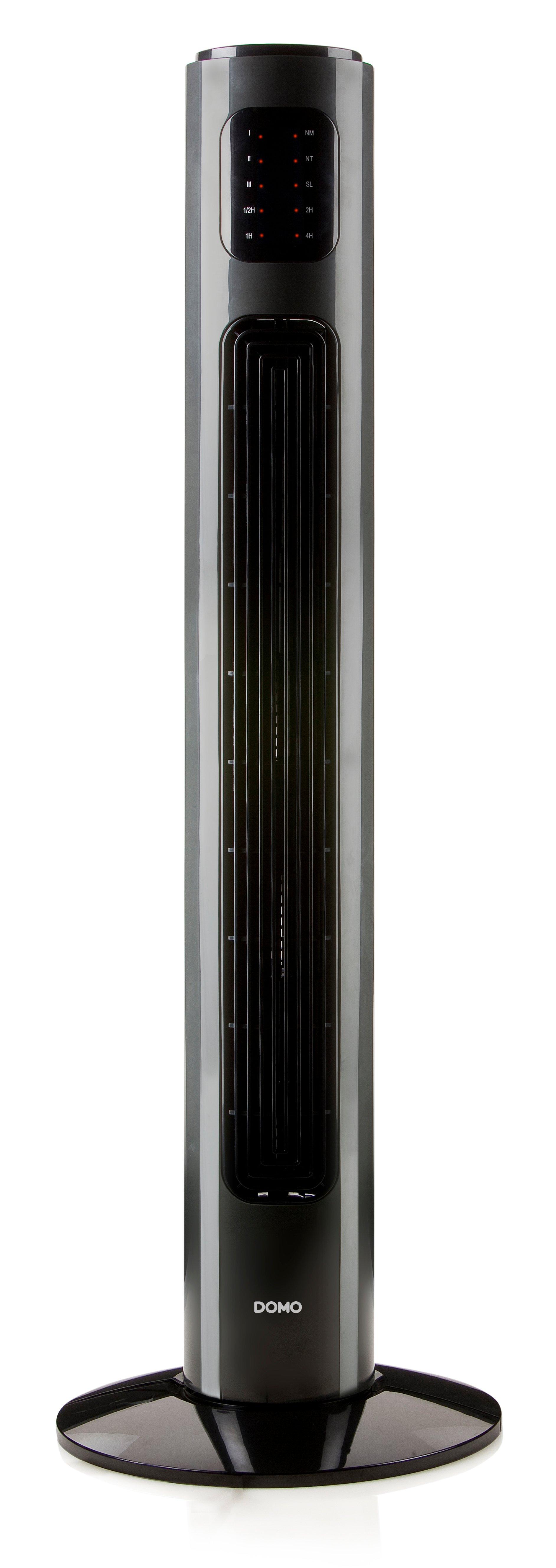 DO8124, Säulenventilator 90cm schwarz + FB + 7,5h Timer