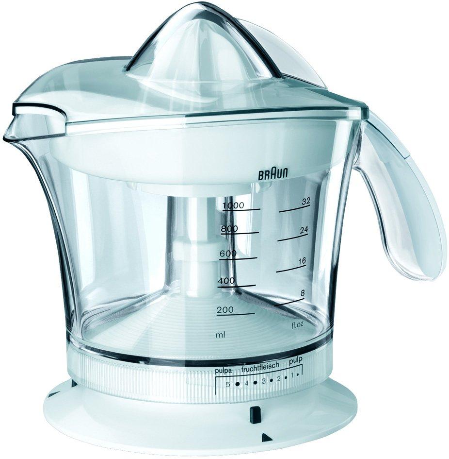 MPZ 9, Zitruspresse MULTIQUICK 3 1.000 ml Fassungsvermögen, weiß, Saftbehälter mit Mess-Skala, Start-/Stopp-Automatik, einstellbarer Fruchtfleischanteil, lin
