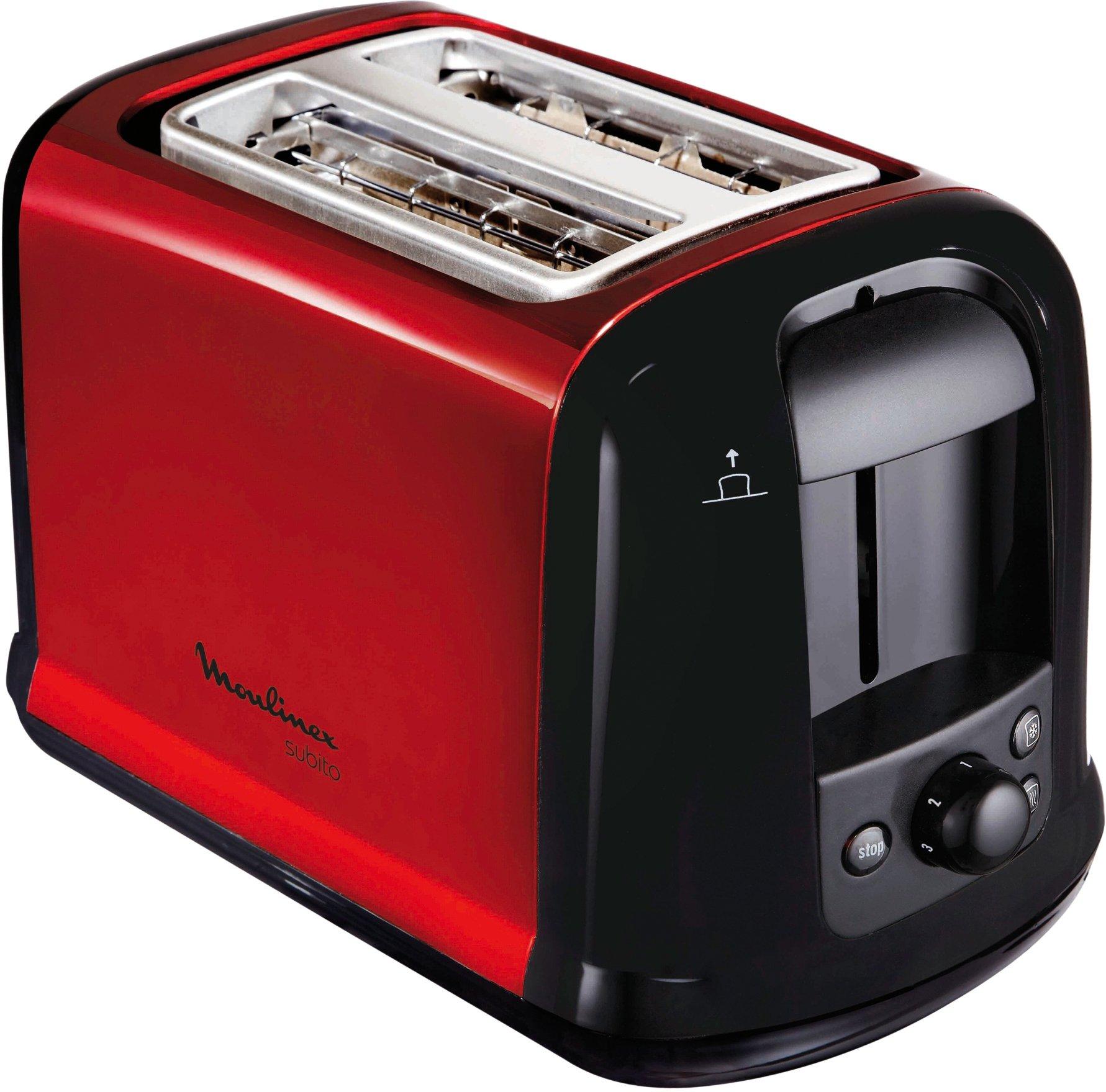 LT261D, Toaster Subito, Metallic-Rot/Schwarz