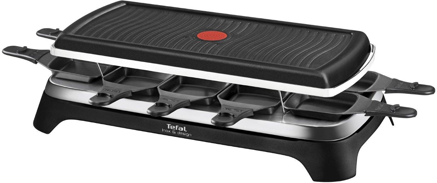 RE4588, Raclette-Grill für 10 Personen, Schwarz/Edelstahl