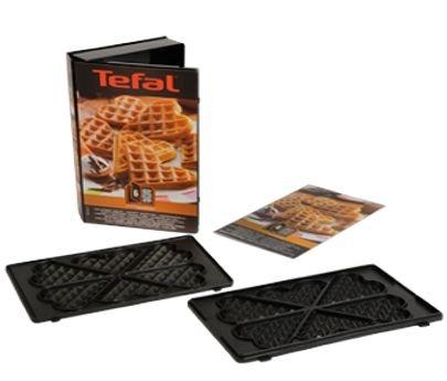 XA8006, Platten-Set Nr. 6 Herzwaffeln, Schwarz/Edelstahl