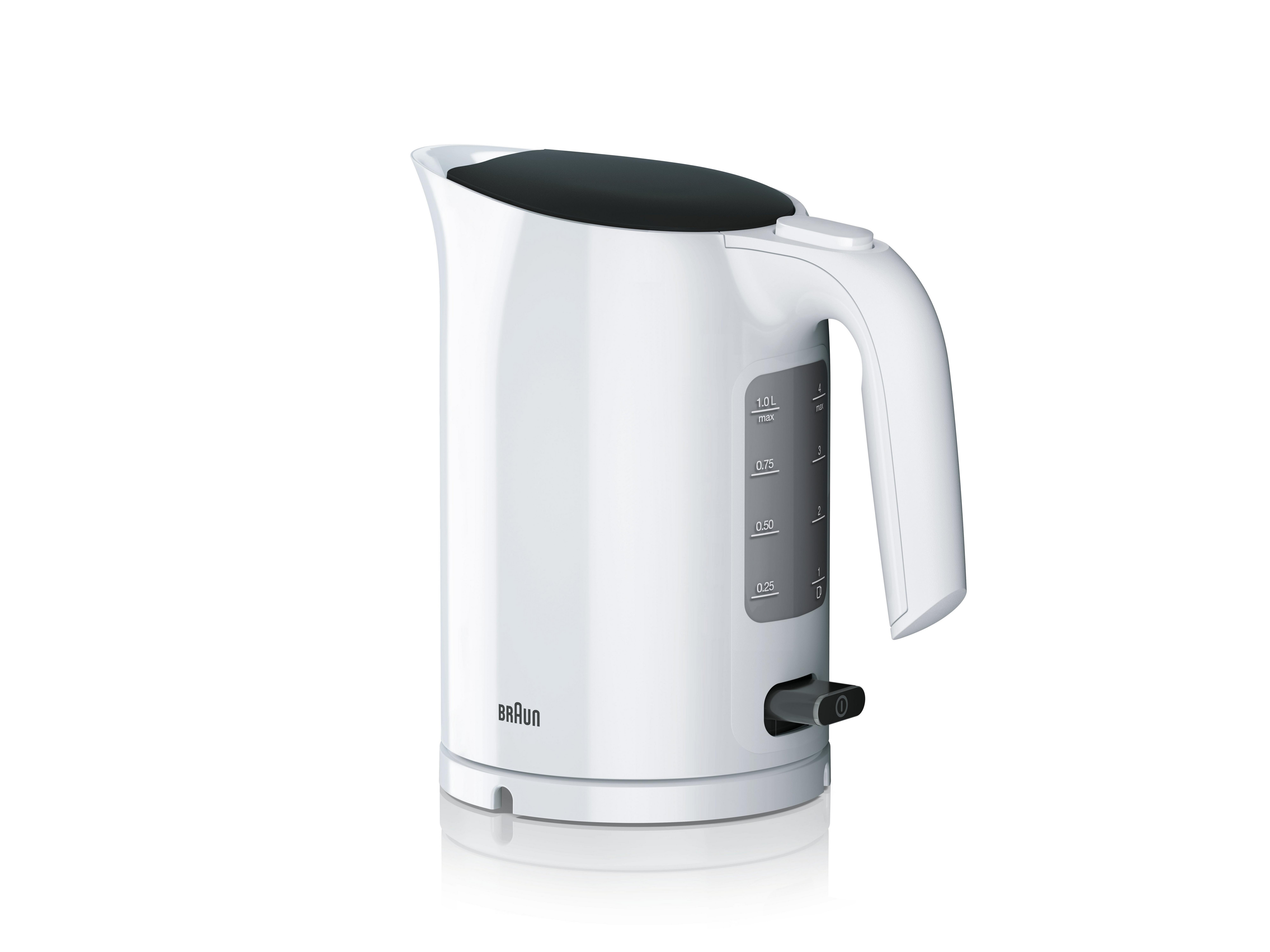 WK 3000 WH, Wasserkocher PUREASE 2.200 W, weiß, 1,0 l Fassungsvermögen,  Schnellkochsystem 45 Sek., 3-Wege Sicherheitssystem, Kontrollleuchte, Anti-Kalk-Filter, 1