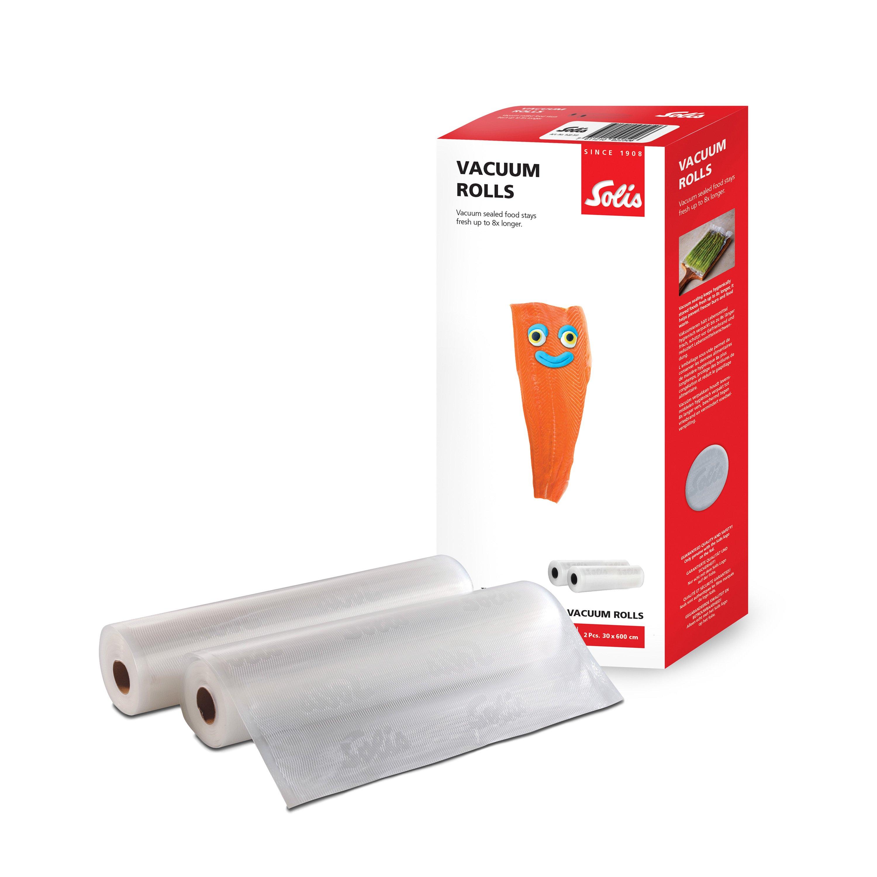S0109, Vakuumierfolien 2 Rollen 30x600 cm transparent