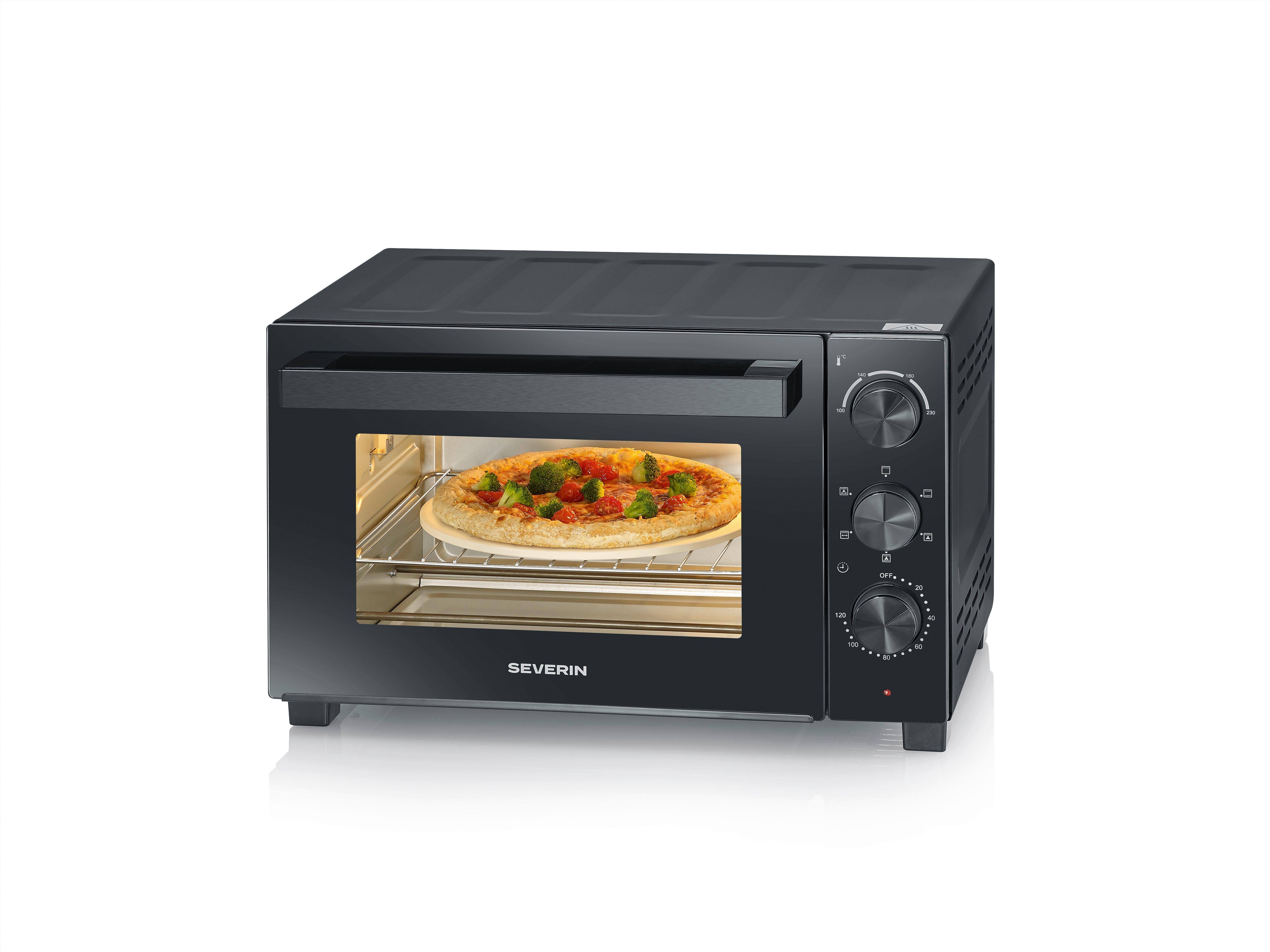 TO2075, Back-und Toastofen mit Umluftfunktion, ca. 1500 W, ca. 30 l, schwarz