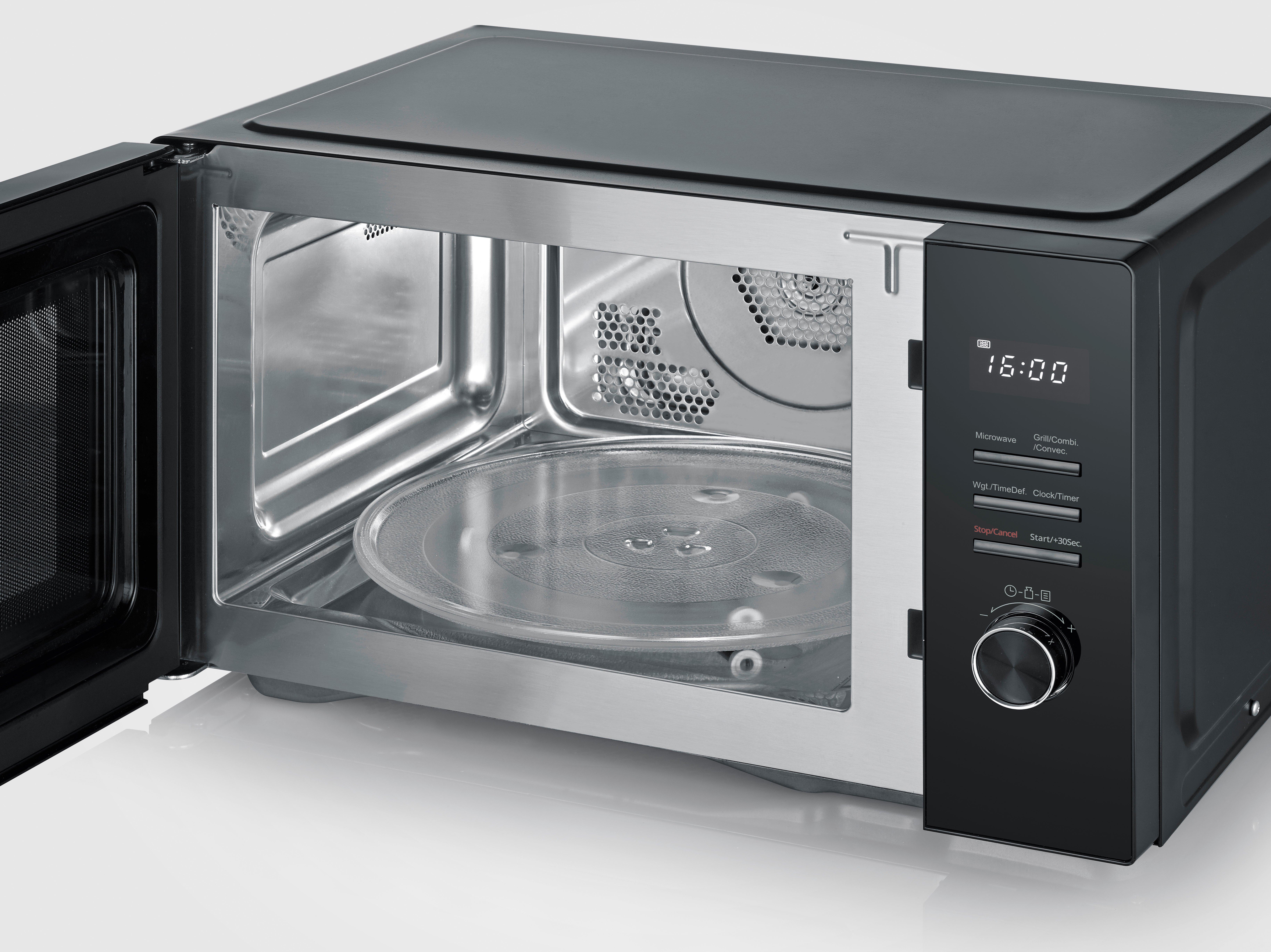 MW7798, Mikrowelle 3-in-1, 30L, 1000W (Mikro+Grill), 2100W (Heißluft), schwarz