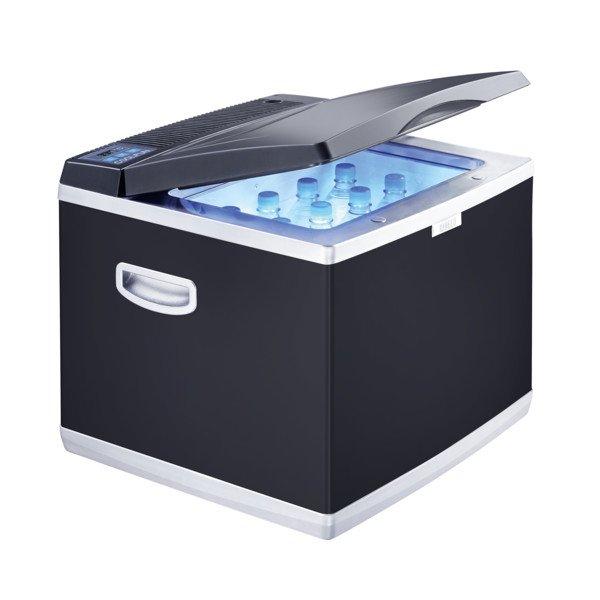 CK 40 D Hybrid, CoolFun CK-40DHybrid 38l, Thermoelektrische/Kompressor-Kühlbox, silber/schwarz