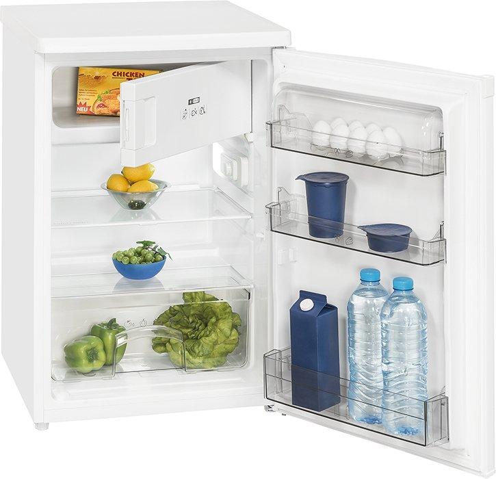 KS16-4-E-040E weiss, Kühlschrank, Standgerät, 4*-Gefrierfach, Temperaturregelung Elektronisch, Türanschlag wechselbar, Glasablage/verstellbar:  2 / 1, Türfächer/Flaschenre