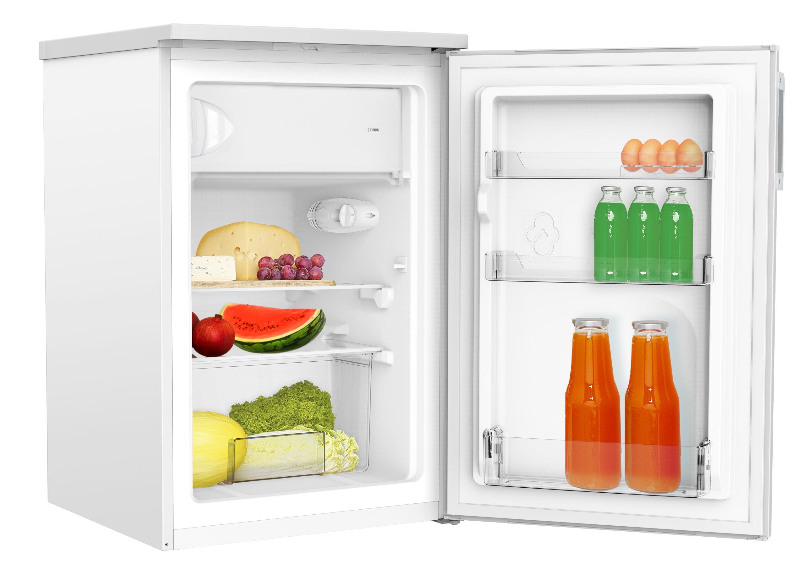 KS 15463 W      , Kühlschrank mit Gefrierfach, 85 cm Höhe, weiß, EEK: E, 137kWh/Jahr, 94l/13l