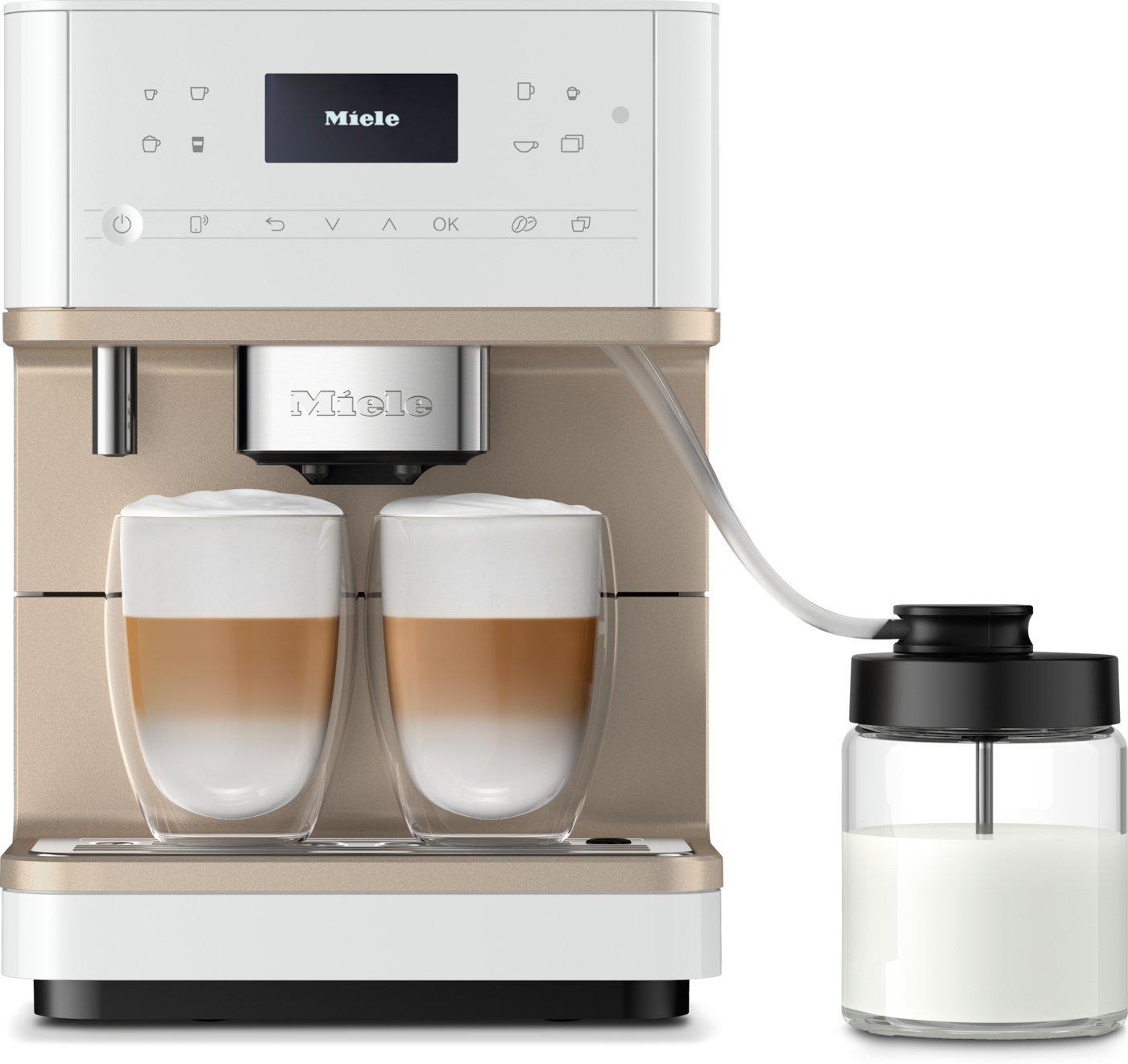 CM 6360 locm, Kaffeevollautomaten, freistehend, CM 6360, Lotosweiß CleanSteel