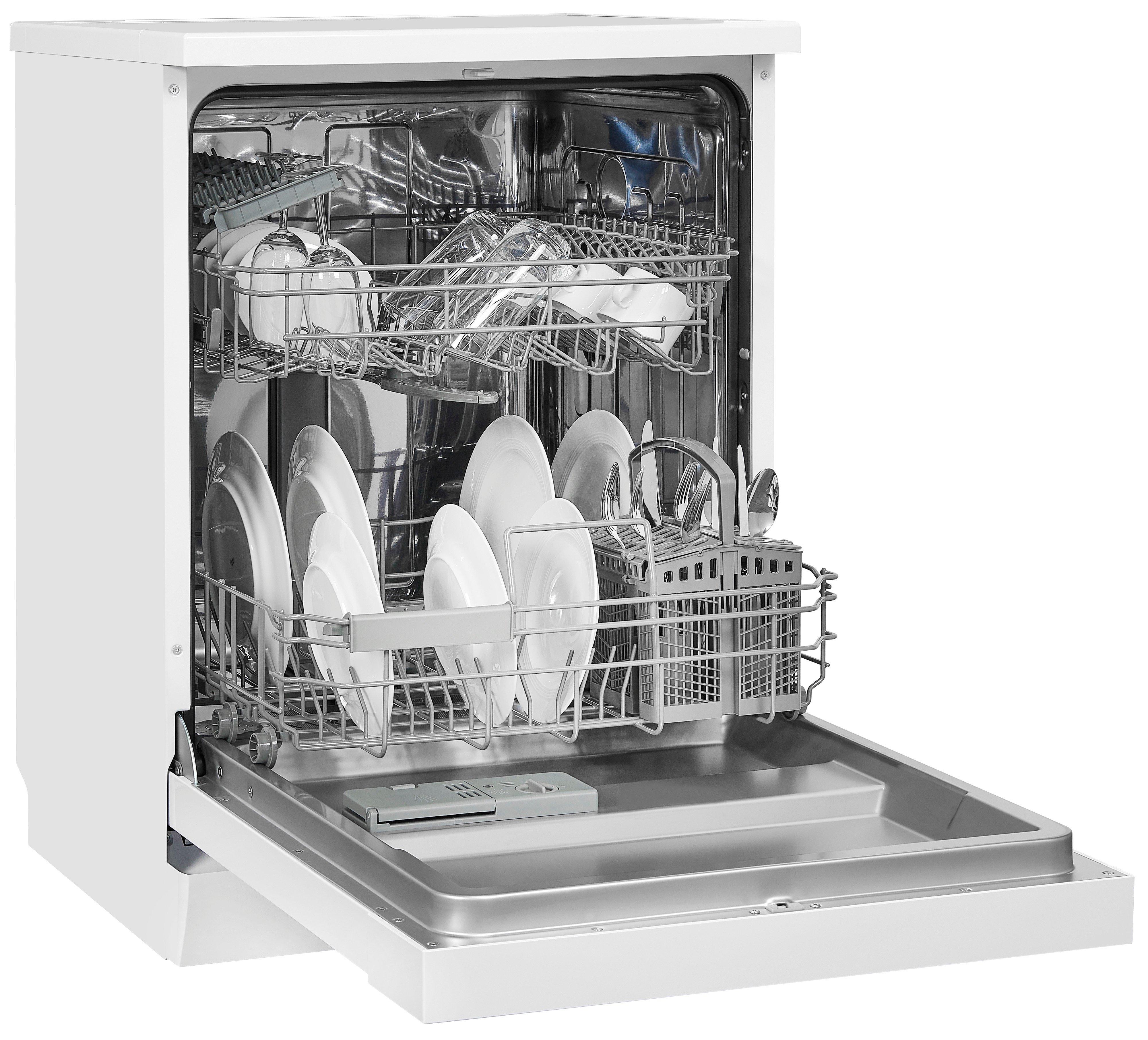 GSP9112-030E weiss, Geschirrspüler, Standgerät, Unterbaugerät, 12 Maßgedecke, 6 Programme, LED Display, Startzeitvorwahl, Salzmangelanzeige, Wasserverbrauch: 11,0 L/Zyklu