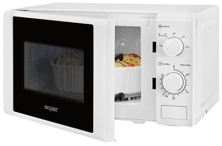 MW900-030 weiss, Mikrowelle 700 W, Standgerät, Volumen Garraum: 20 l, Drehteller Ø: 255,0 mm, Garraum: Lackiert, Front: Weiß-Glas