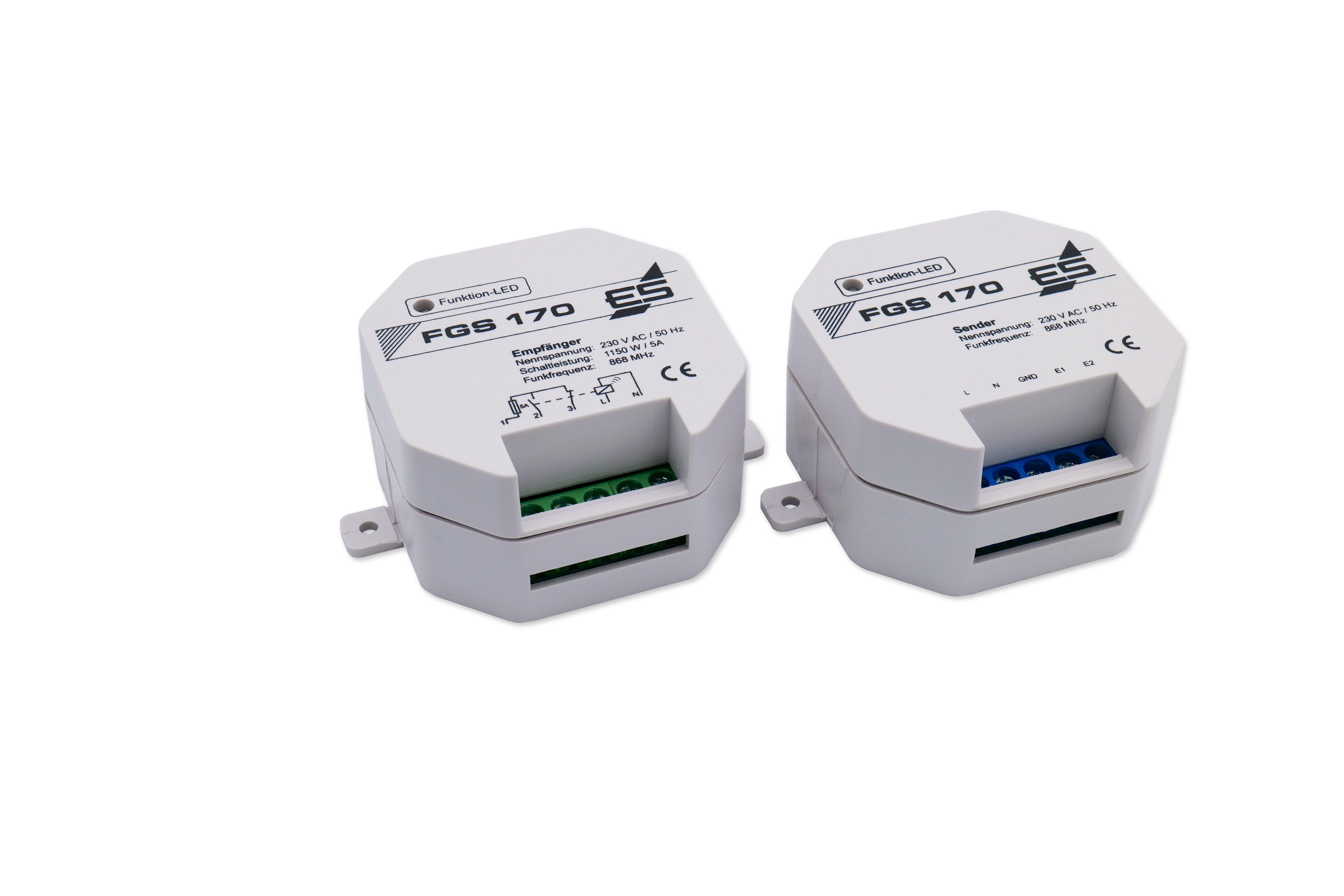 FGS 170, Abluftsteuerung Funk mit 230V-Sender für Gastherme