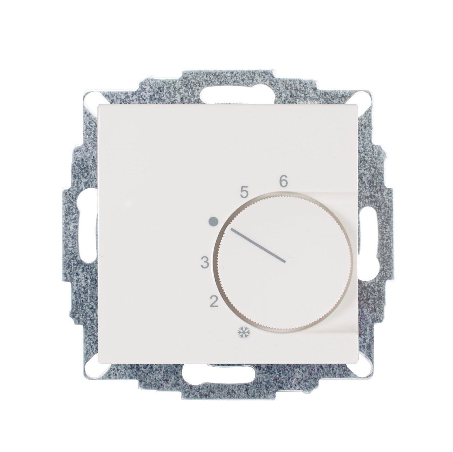 RTR-5510(rg), Thermostat UP reinweiß glanz 55x55 230V Öffner