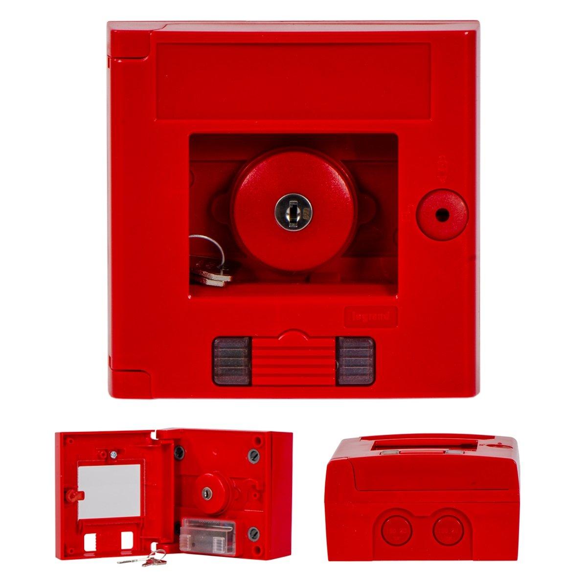 Legrand Sicherheitskasten E-Stop-Switch Aufputz, Feuerwehrschalter Zubehör Legrand Sicherheitskasten E-Stop-Switch Aufputz