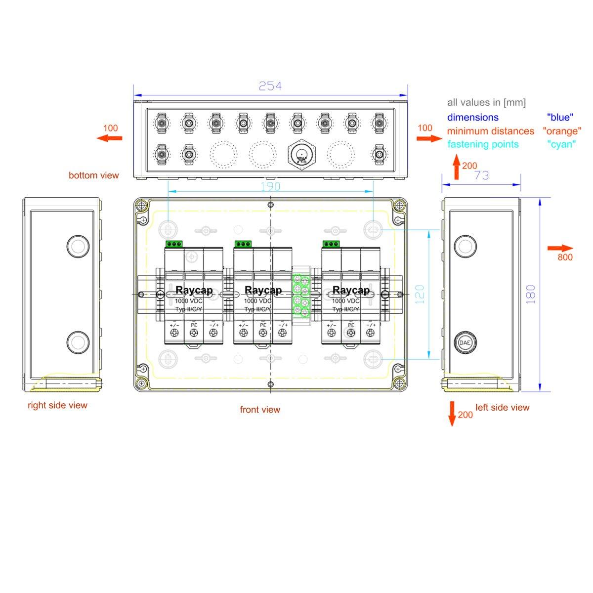 GAK-enwitec-S-1000-3x1R-X-Y-PC-1.0_MC4, Generatoranschlusskasten S-1000-3x1R-X-Y-PC-1.0_MC4