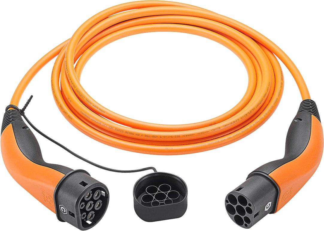 61792, Ladekabel Typ 2, bis zu 22 kW, 7 m, Orange
