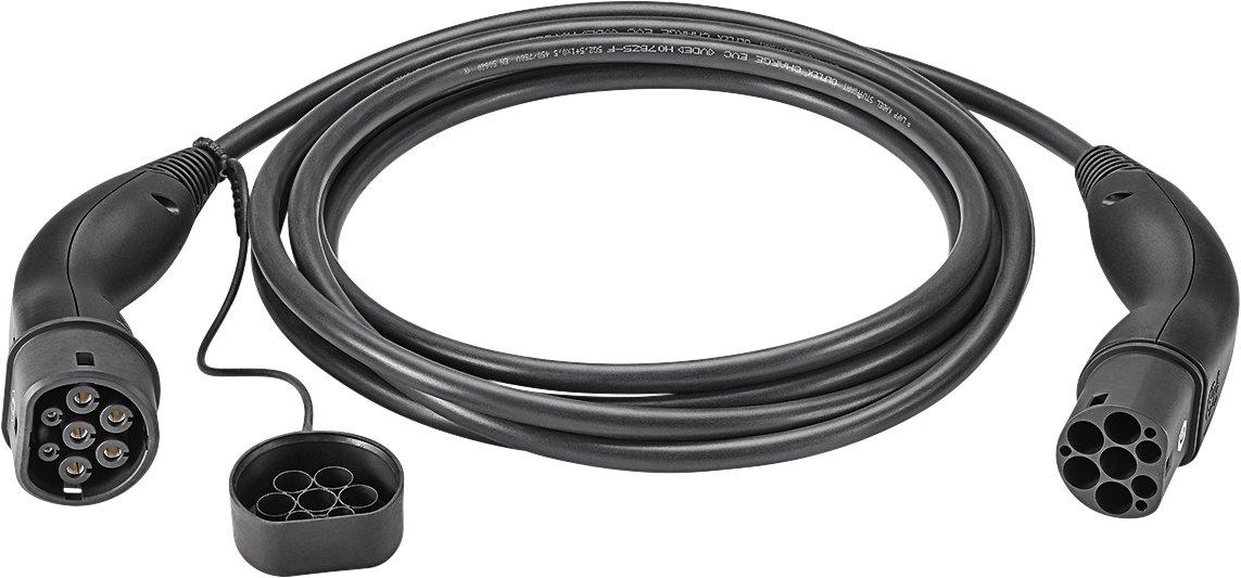 61779, Ladekabel Typ 2, bis zu 11 kW, 5 m, schwarz