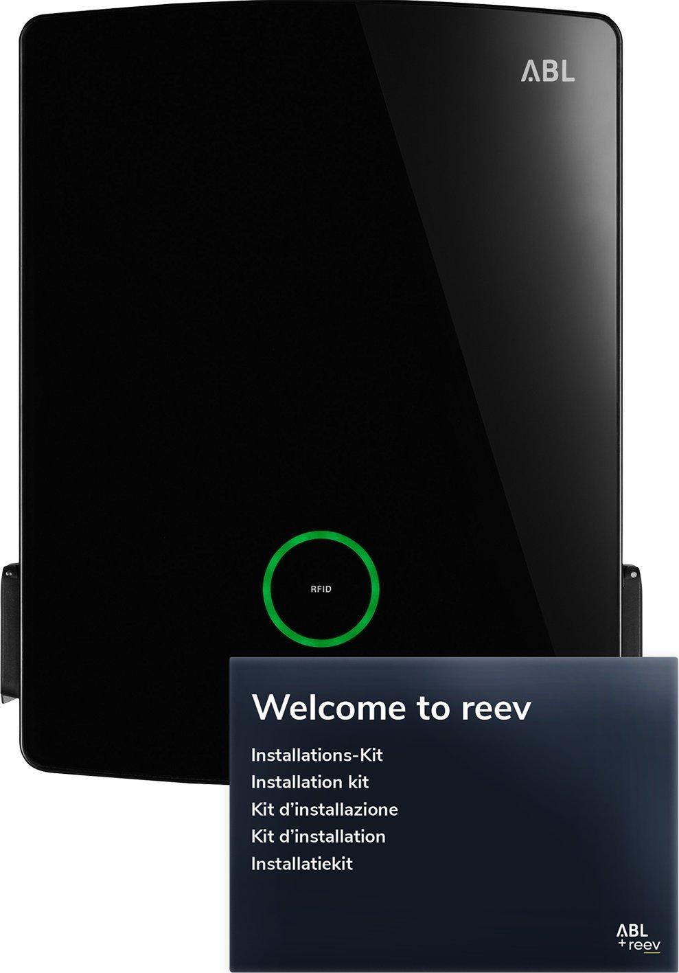 4WT-22CNS2, Wallbox eM4 Twin, Controller, 11/22 kW, 2x Typ 2 Steckdose verriegelbar, reev ready inkl. 2 Jahre Konnektivität