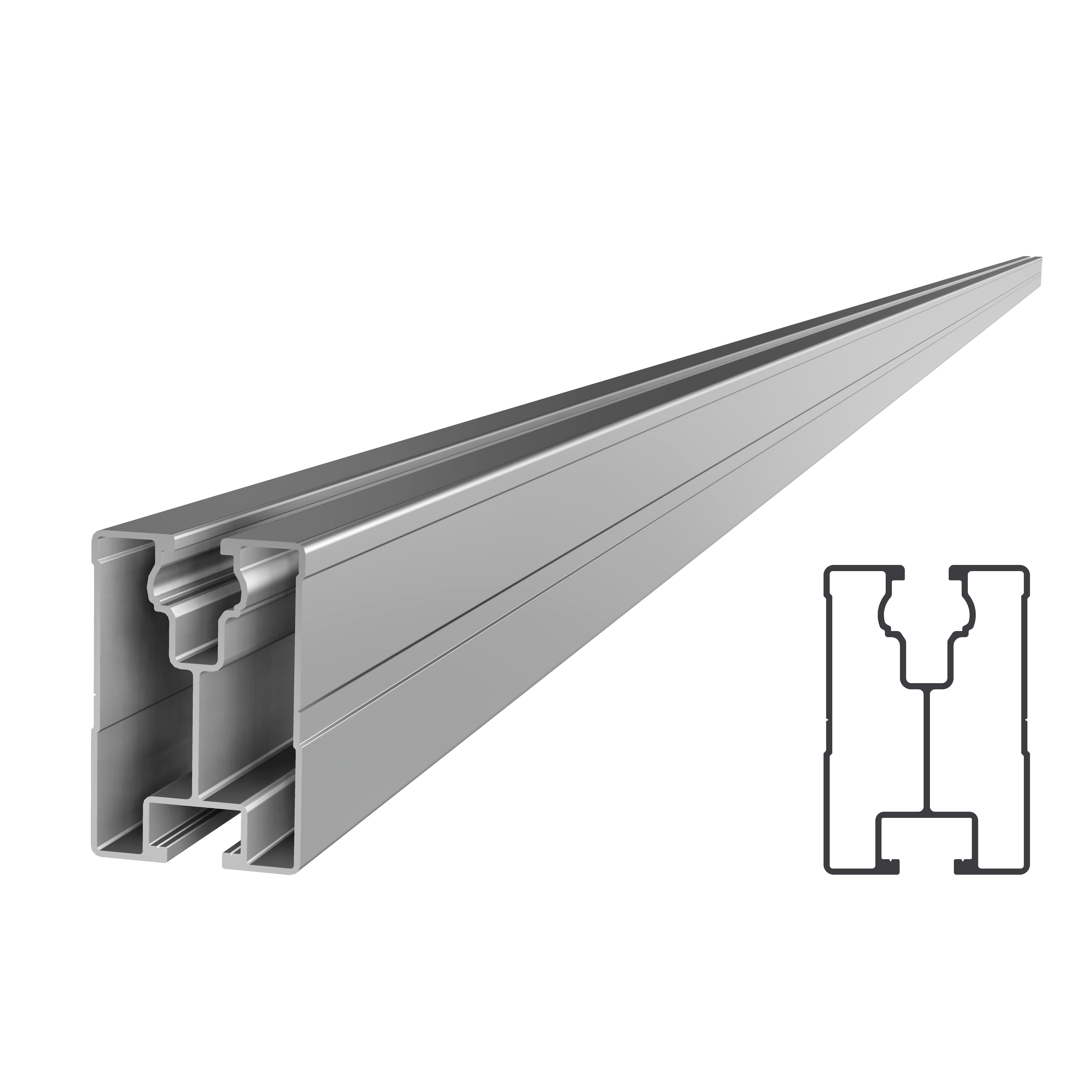81160-4750, RAIL 60 - 4750 mm Tragschienen für PV-Module